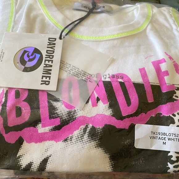 NWT **RARE** Daydreamer Blondie Heart Of Glass Shrunken Tank M - Picture 5 of 8